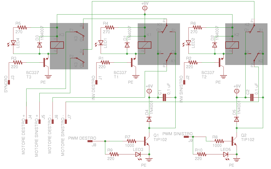 Schema scheda motori